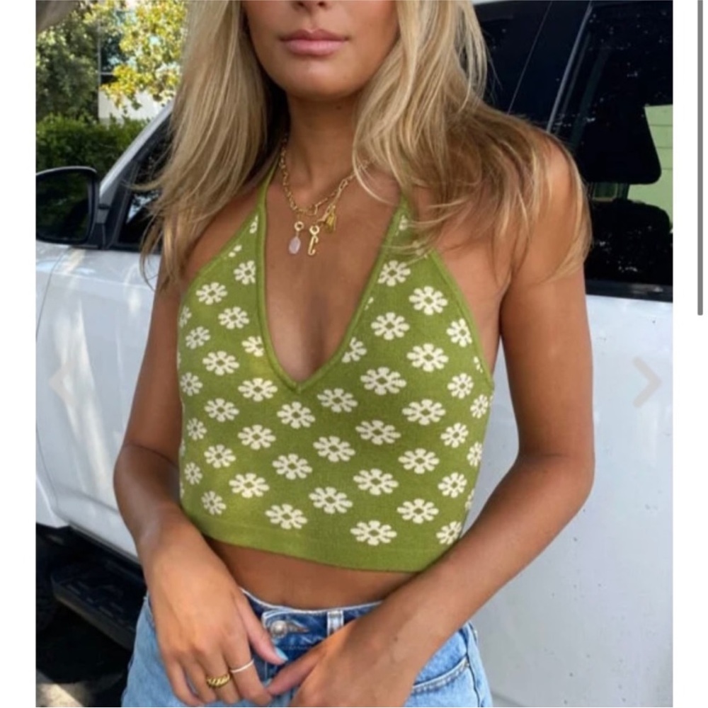 Matcha flower top